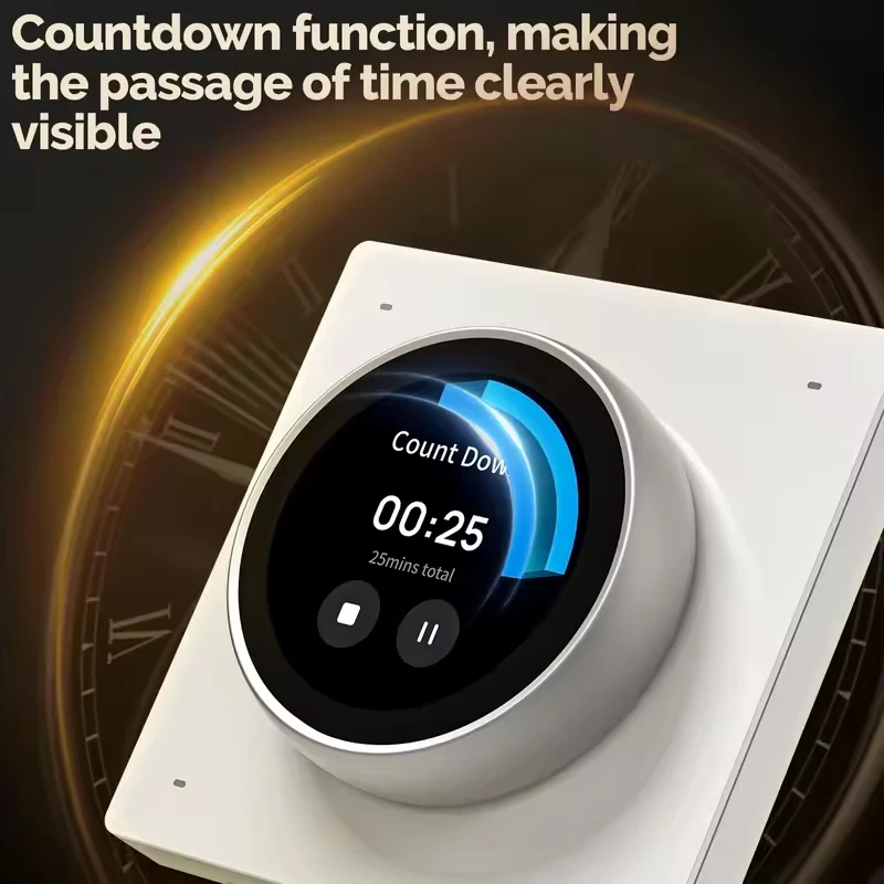 MOES Tuya WiFi Smart Knob Controller with Touch Screen, 3 Relay Channels, 4 Keys, Programmable Scenes Central Switch