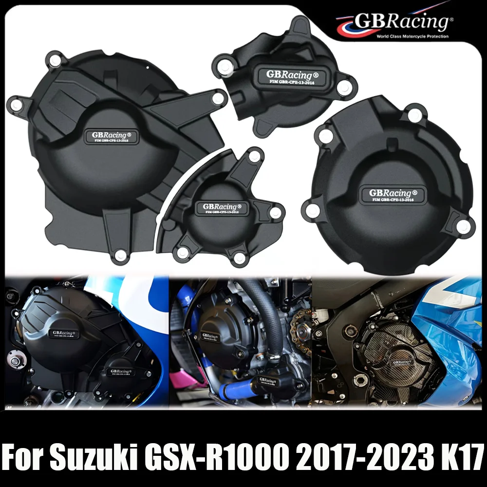 

For Suzuki GSX-R1000 2017-2023 K17 Motorcycle Engine Cover Clutch Cover Protection Accessories GBRacing