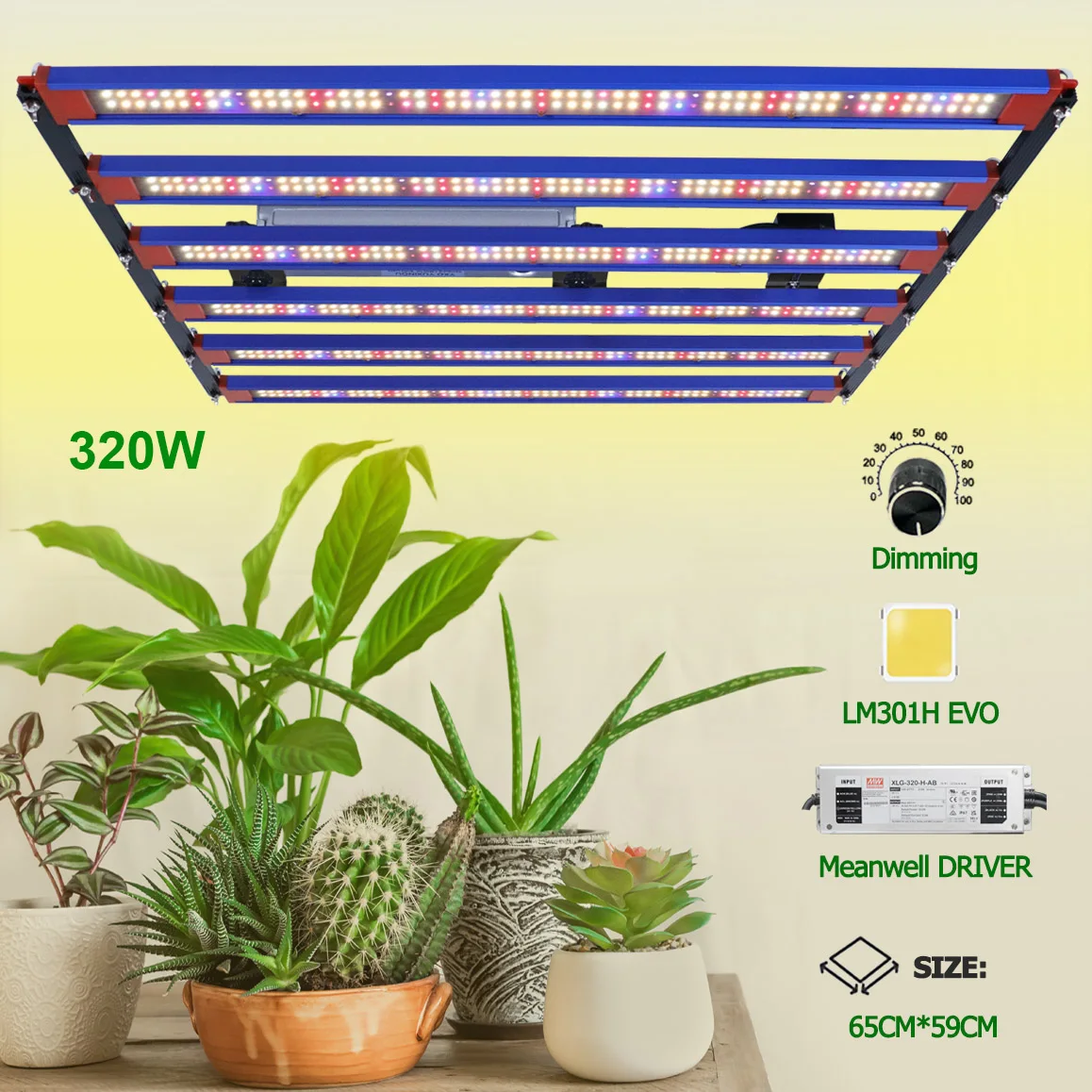 150 واط 240 واط 320 واط LM301H EVO LED تنمو ضوء بار ميانويل سائق الكم التكنولوجيا عمود إضاءة LED مجلس ل ضوء النبات الدفيئة الخضار بلوم