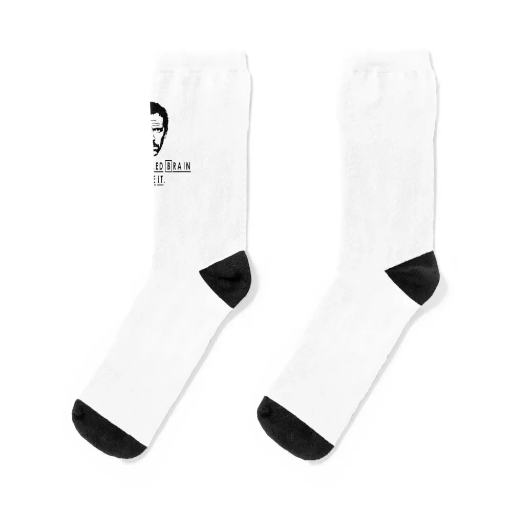 

Dr. House- It's called Brain Socks cartoon hockey cute Boy Child Socks Women's