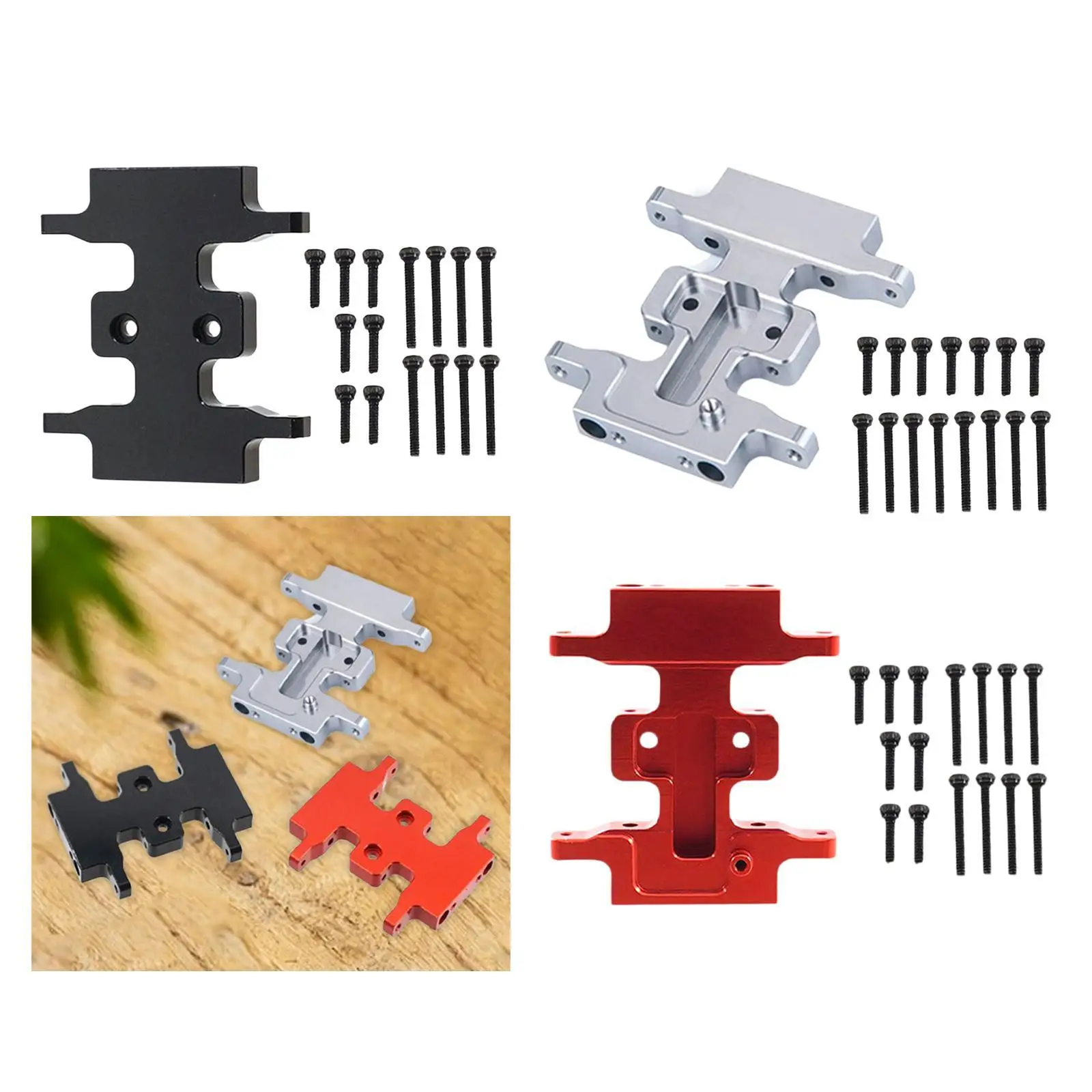

RC Center Gearbox Mount Plate Toy 1/24 RC Rock Crawler Car Hobby Accessory Replacement Spare Parts RC Car CNC Center Skid Plate