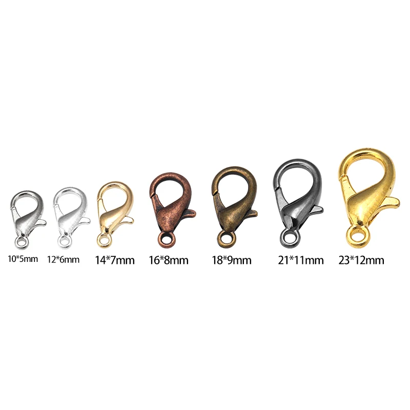 30/50Pcs Alloy Lobster Clasp Hooks Carabiner Connector Keychain Belt Buckle Accessories For Handbags DIY Craft Ornament Making - Image 2