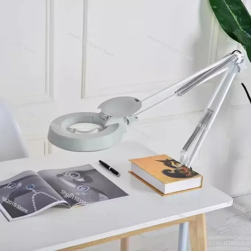 Supply high definition LT-86A clip desktop magnifying glass lamp LED reading with glass workbench industry