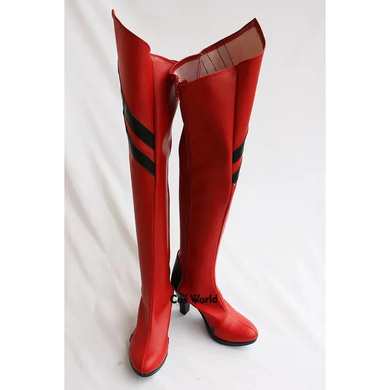 

qq98EVA Asuka Langley Soryu аниме на заказ обувь на высоком каблуке для косплея сапоги