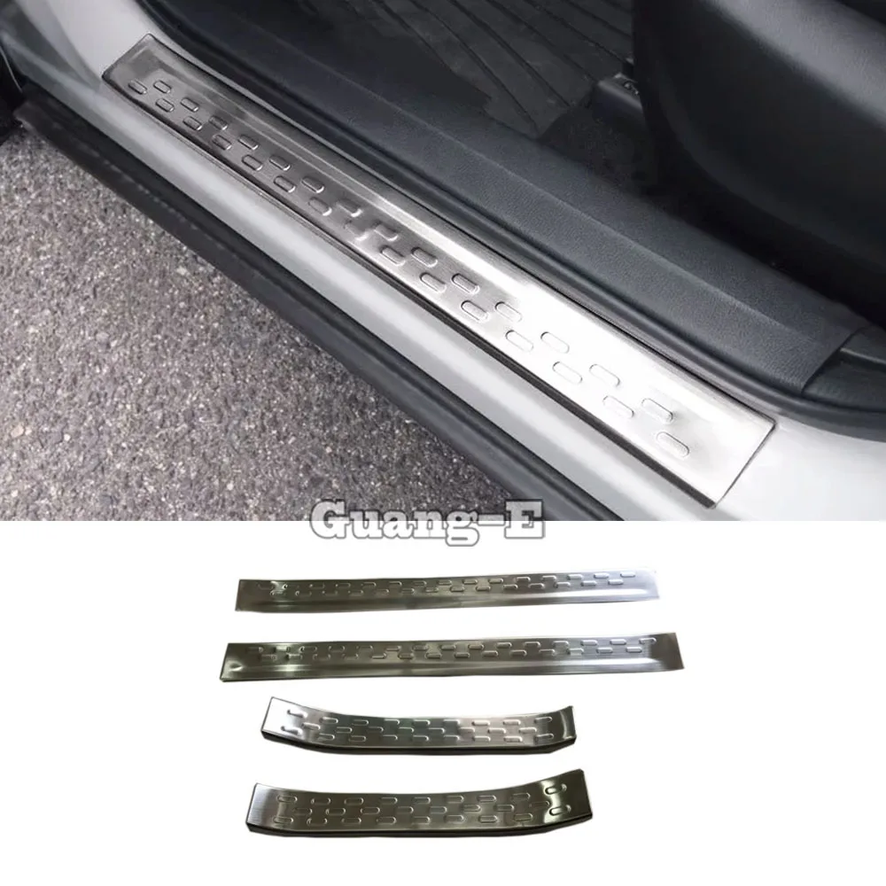 

Для Mazda CX-3 CX3 2017 2018 2019 2020 2021, кузов автомобиля, полоса на порог из нержавеющей стали, накладка на рамку, внешняя крышка, порог