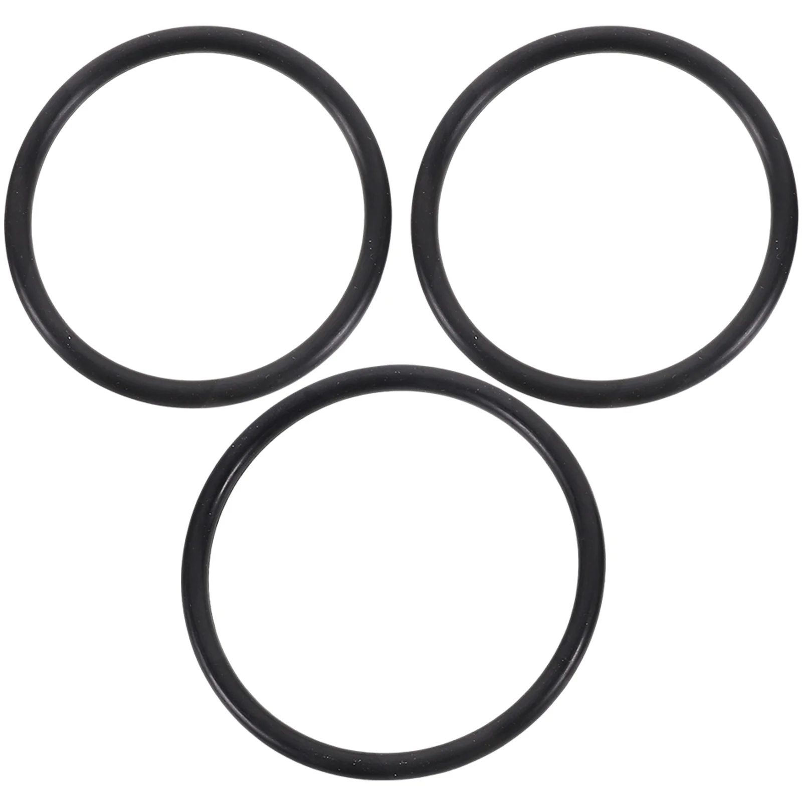 

3 Pcs Crystal Bowl Washer Instruments Cushions Rubber Ring Yoga Singing Sound Mat Black