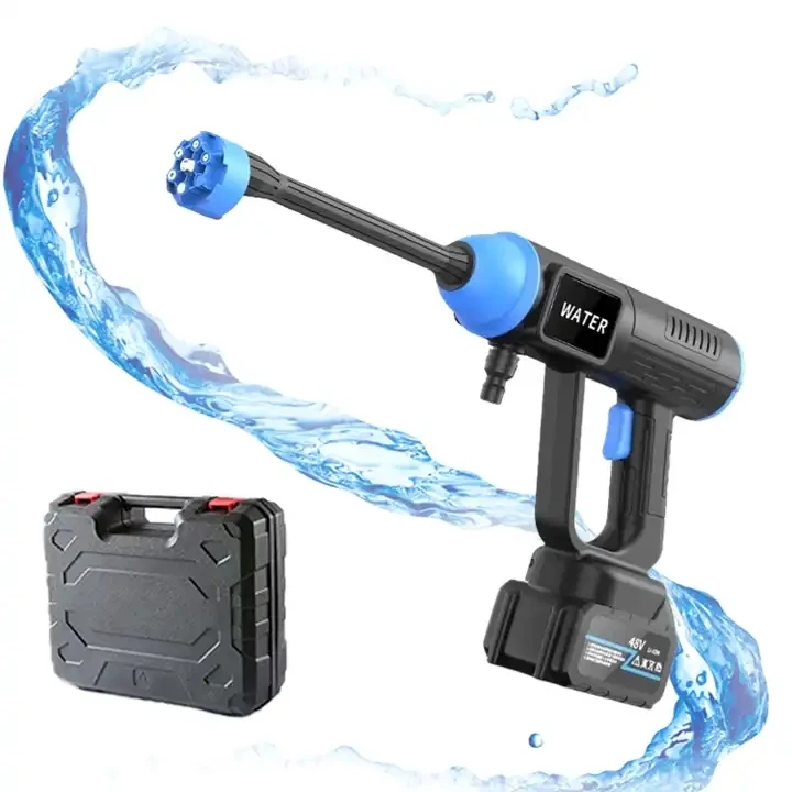 #￥Wireless High Pressure Wash Watering Copper Machine Water Gun Spray Nozzle Sprinkler for AutoGarden Cleaning WasherCar Washing