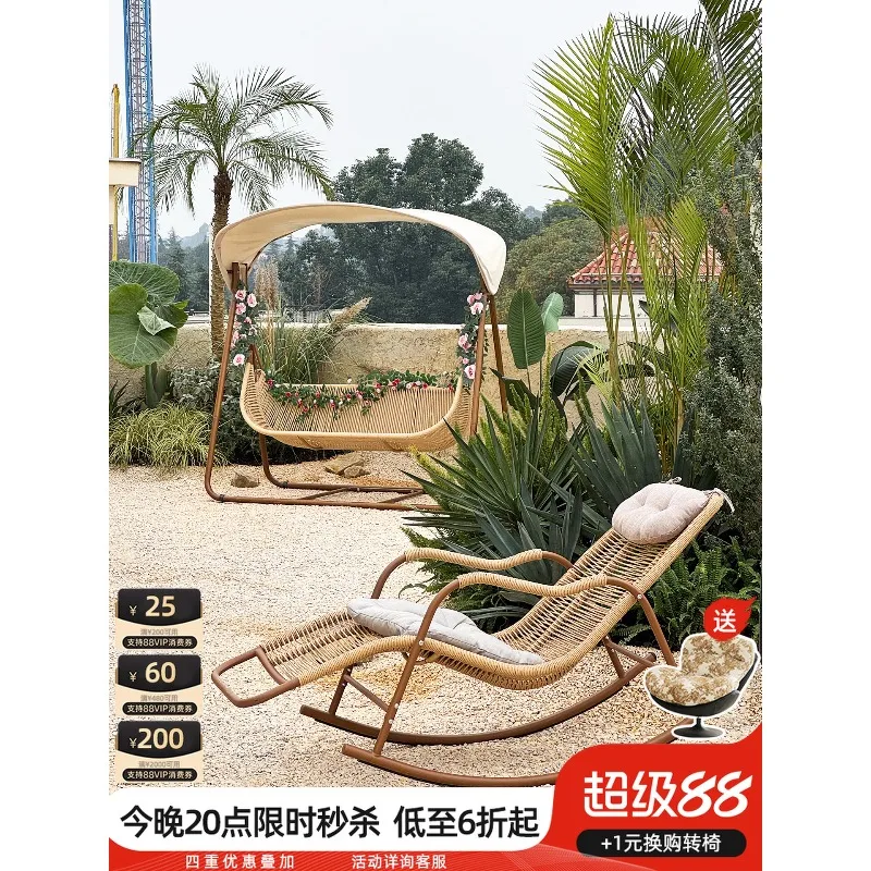 Landscaping Outdoor Swinging Terrace Internet celebrity Hammock Garden Cradle Chair Hanging Chair