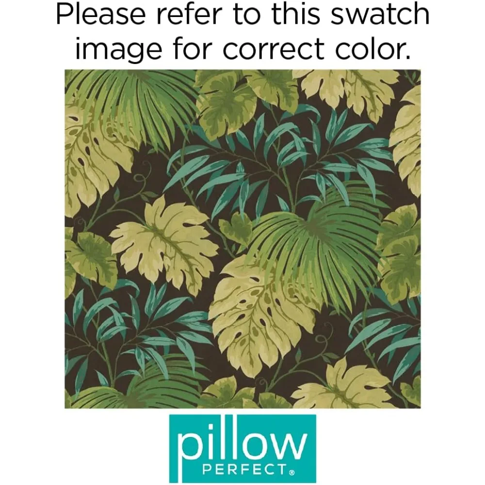 الزبرجد الأخضر الاستوائي الفاخر مقاس 52 × 18 بوصة مقعد معنقدة/وسادة متأرجحة - داخلي/خارجي