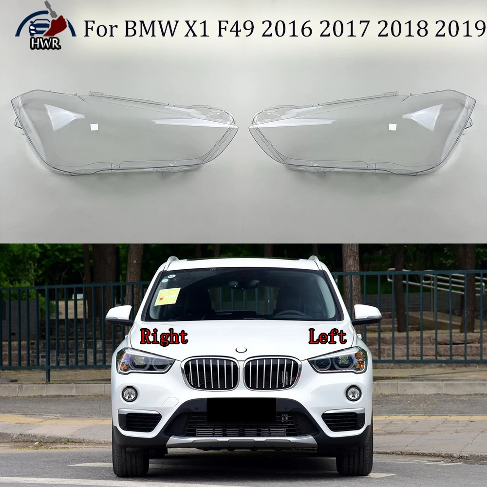 

Front Lamp Shade Headlight Mask Shell Transparent Cover Lens Replace The Original Lampshade For BMW X1 F49 2016 2017 2018 2019