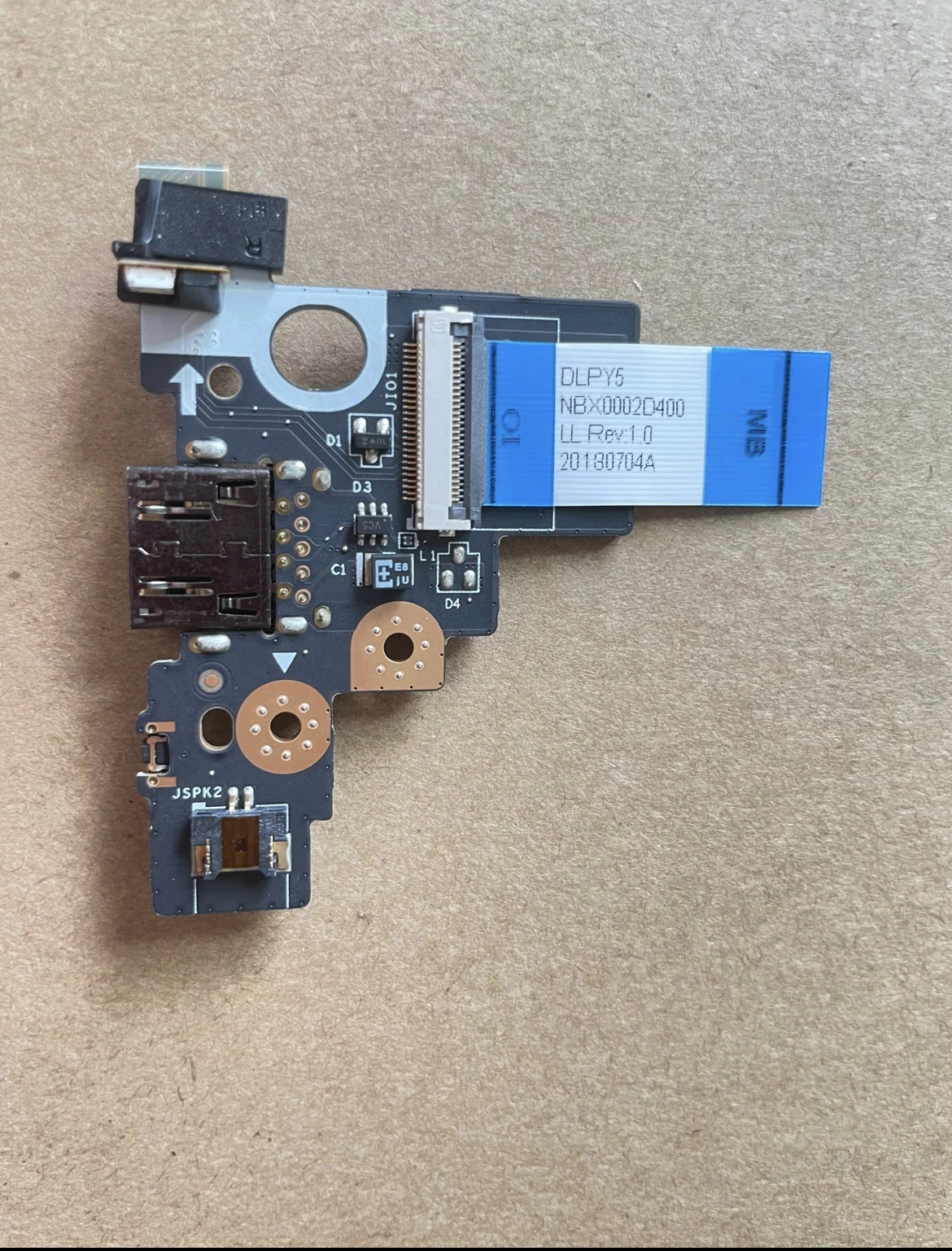 Original FOR Lenovo Y730-15ICH USB board  Audio Button board LS-G134P 5C50S56982 100% Test Perfect