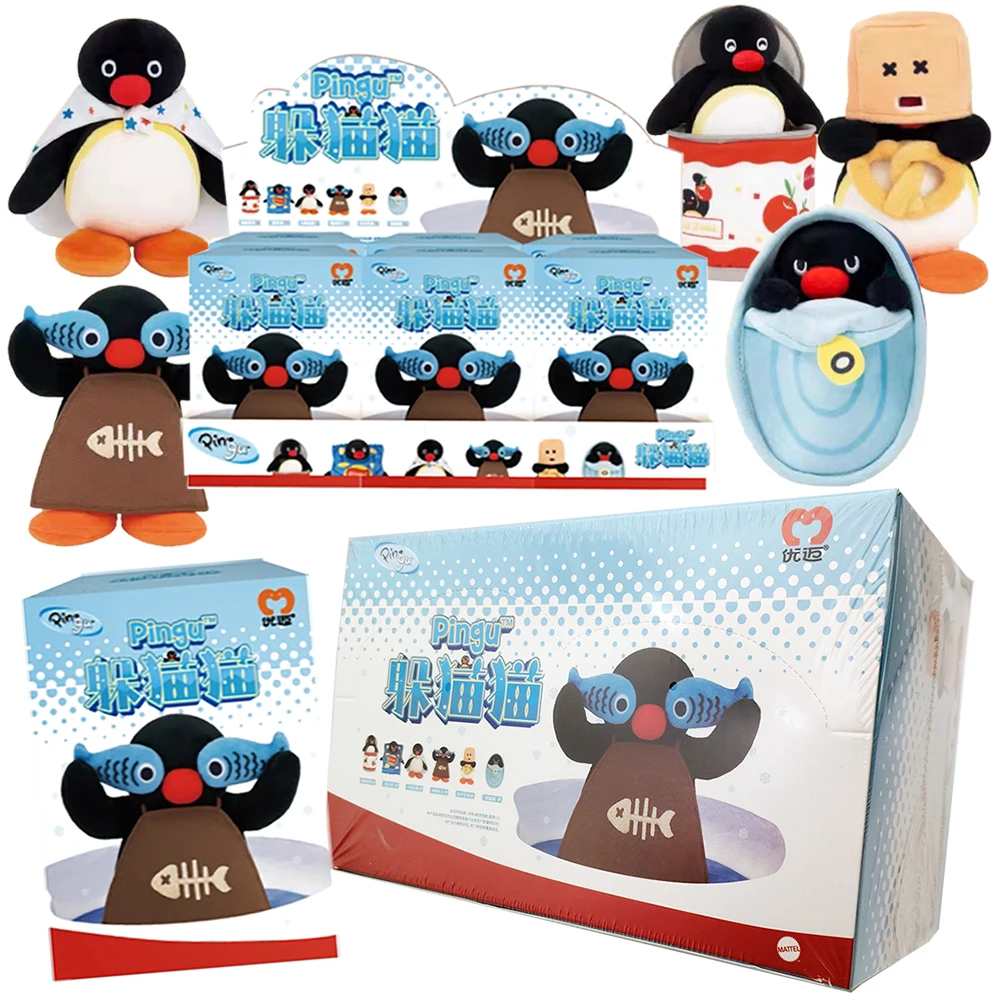 

Original Pingu Classic IP Cute Cartoon Doll Image Exquisite Craftsmanship Blind Box Toy for Children's Birthday Surprise Gifts