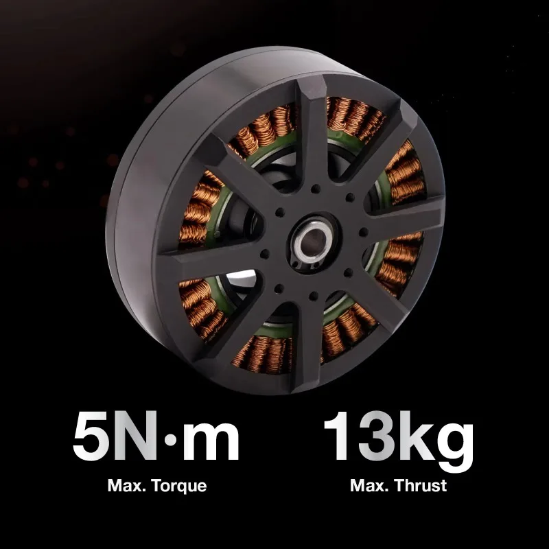Brushless DC Motor with 5Nm 13KG Thrust for Drone Aircraft Electric Tools Constructed Permanent Magnet view 2