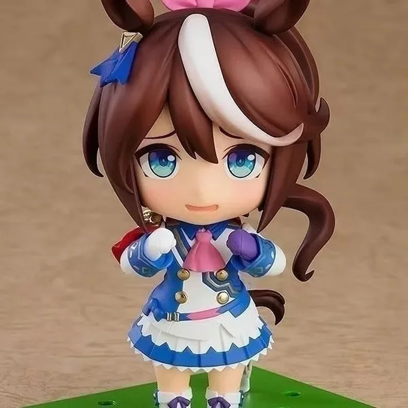 

#1995 10cm Tokai Teio Uma Musume Pretty Derby Chibi Face Swapable Boxed Collectible Figurine Desktop Decor For Anime Fans