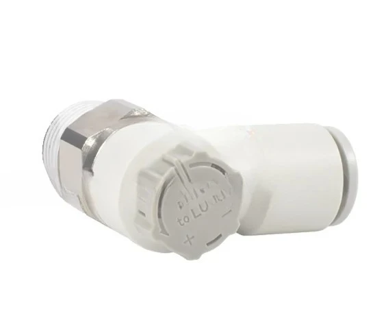 100Pcs ,Valve Speed Control Valve AS2201F-01-06SA AS1201-M5-04A AS1201F-M5-06A Elbow Fittings Flow Control  Regulator