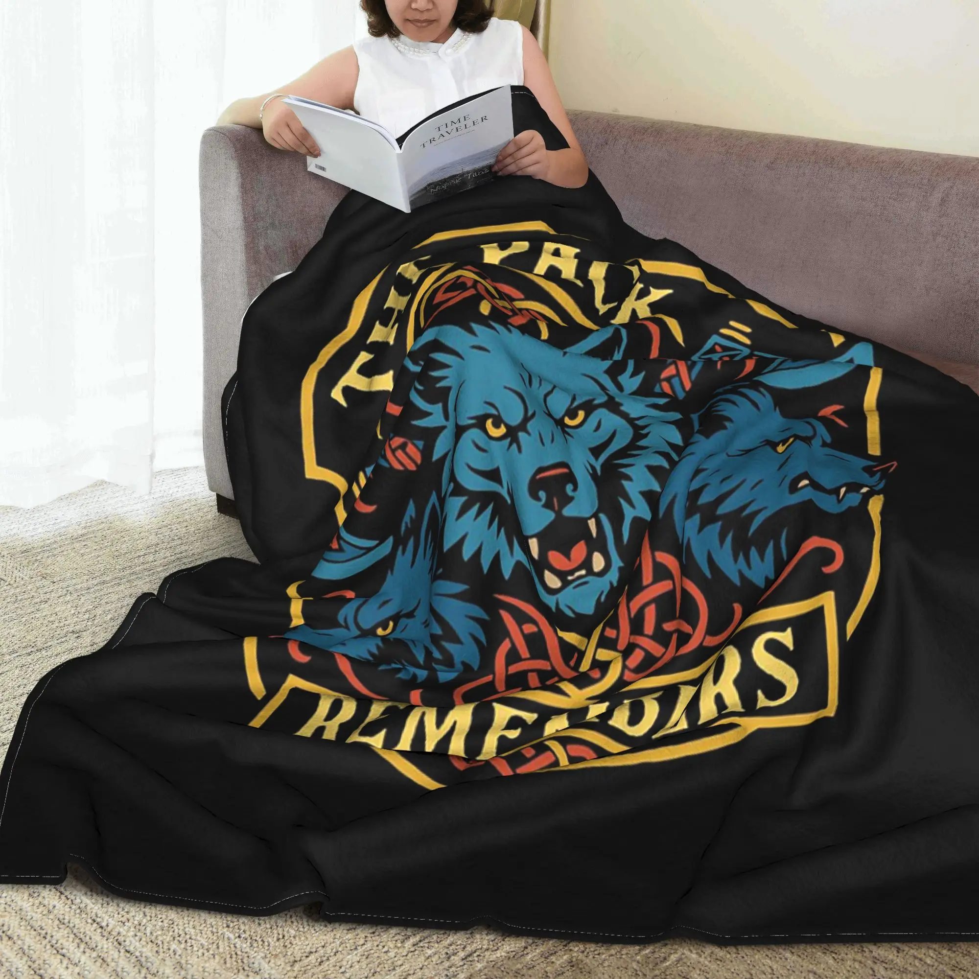 The Pack Remembers Wolves Wargaming Blankets Super Soft Flannel Sofa Throw Blanket for Couch Bedding Office
