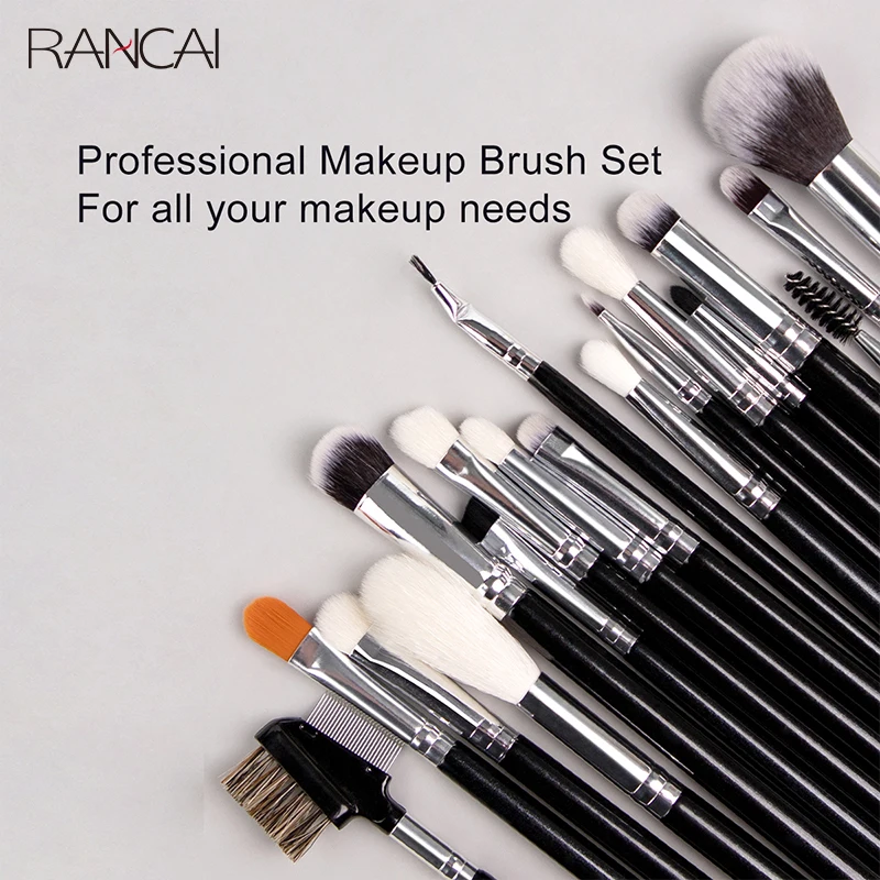 RANCAI Makeup Brush More Kabuki Foundation Brush for Liquid Cream Powder Contour Buffing Blending Concealer Face Cosmetic Brush