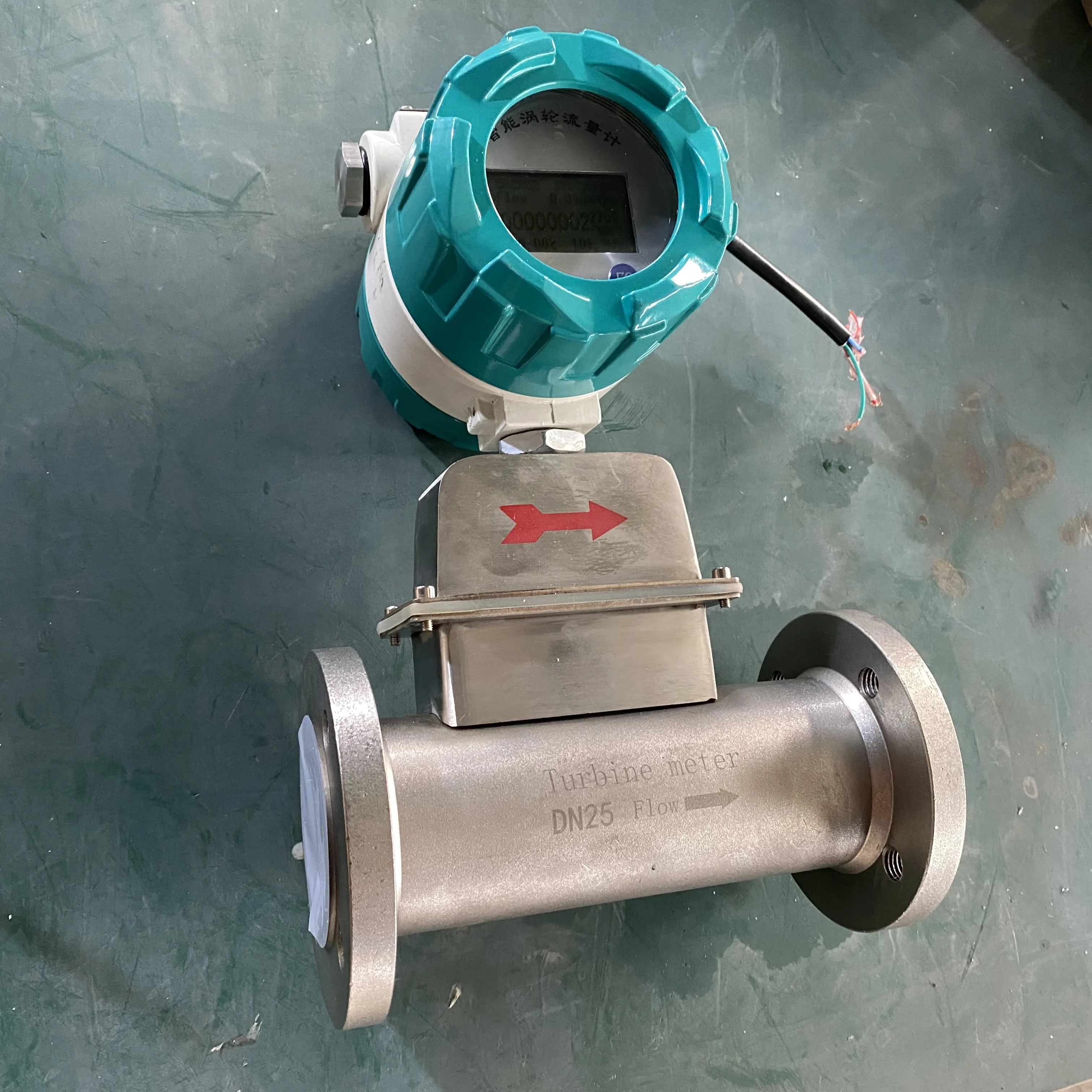 Digital Thread Connection 6.3Mpa Lcd Display Flowmeter DN4~DN40mm Gas Steam Turbine Flow Meter with RS485 Communication Output