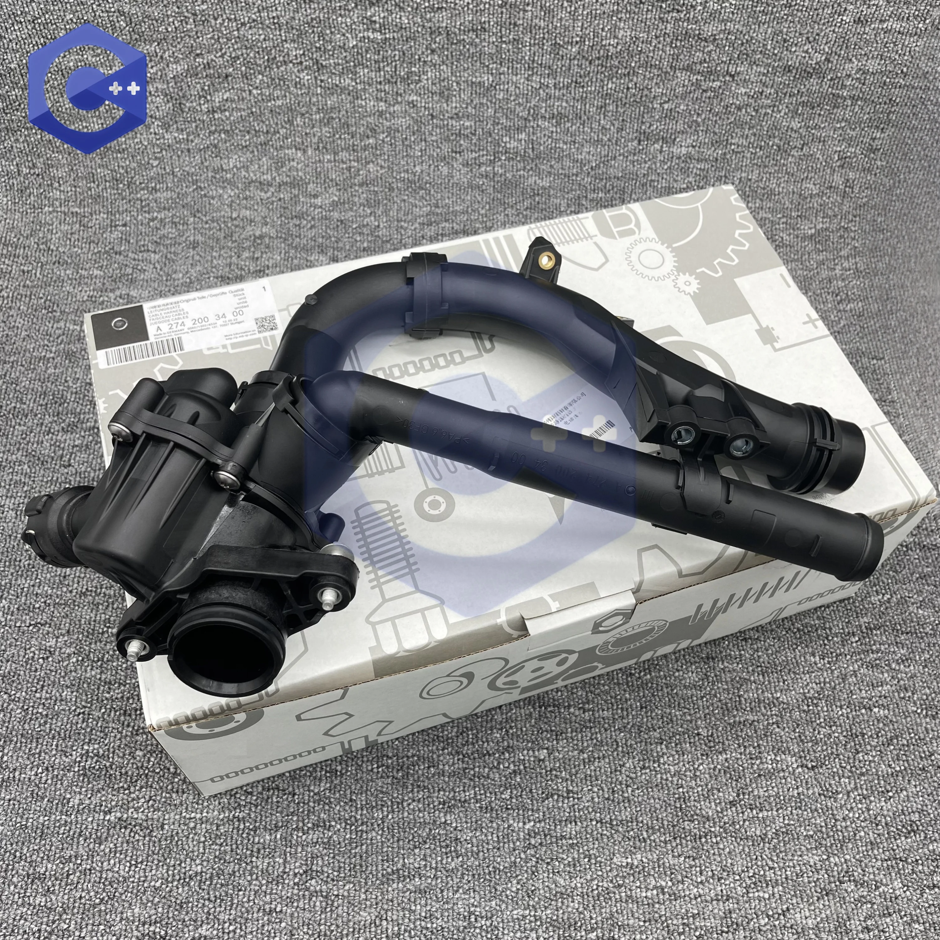 

Engine Coolant Thermostat Housing Assembly For Mercedes Benz M274 E20 E300 C253 GLE 300 OEM:2742000715 2742003400