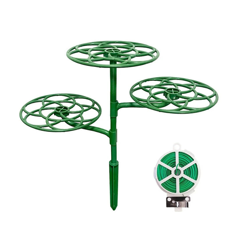 

Sunflower Flower Support Stand Three-Layer Plant Support Rack For Climbing And Grafting