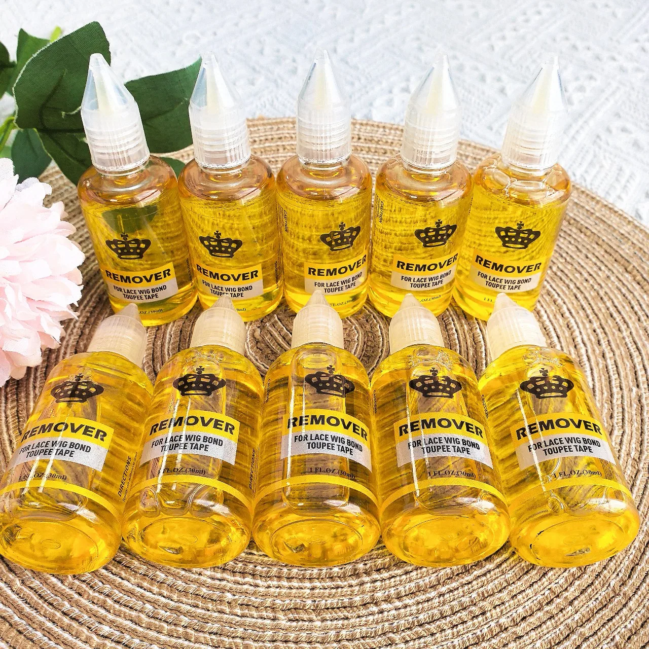 

Wig Glue Remover 30ml x 5 Bottles Tape In Hair Extensions Remover | Solvent For Adhesive Residue | Lace Front Wig Glue Remover