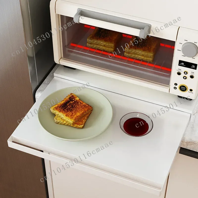 

Новый кухонный стеллаж для хранения, выдвижной рабочий стол, органайзер для духовки, компактная стойка