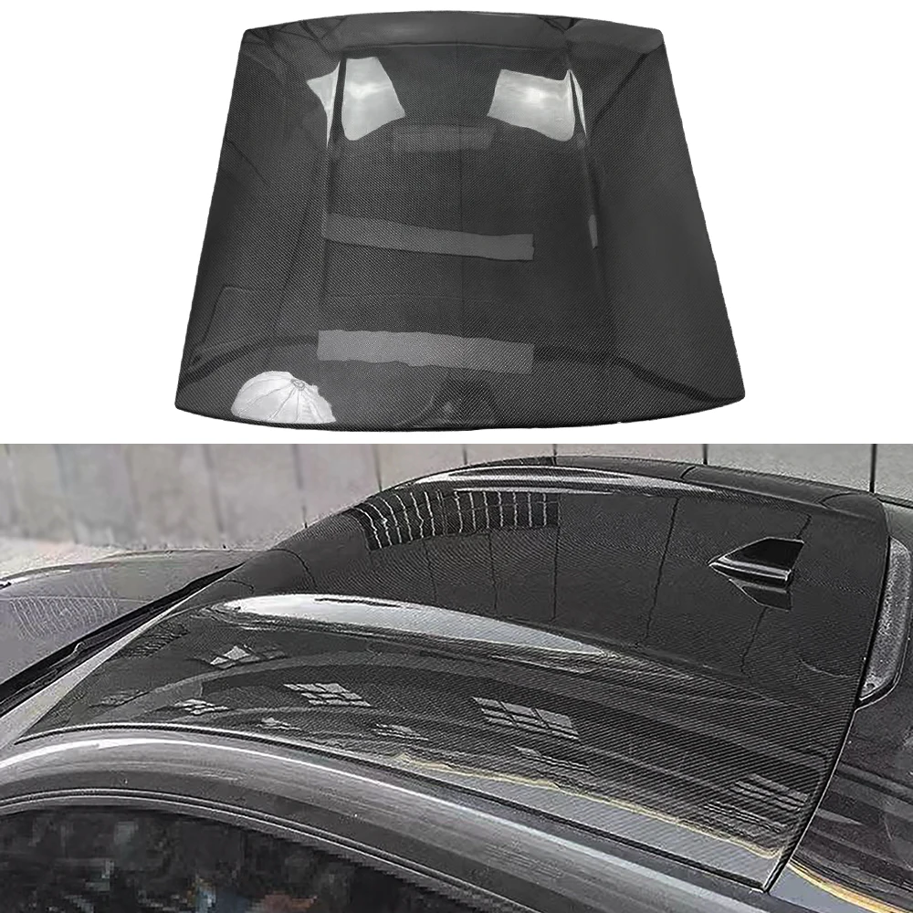 

Carbon Fiber Top Roof Cover Decorative Trims Fit for Ford Mustang 2015+