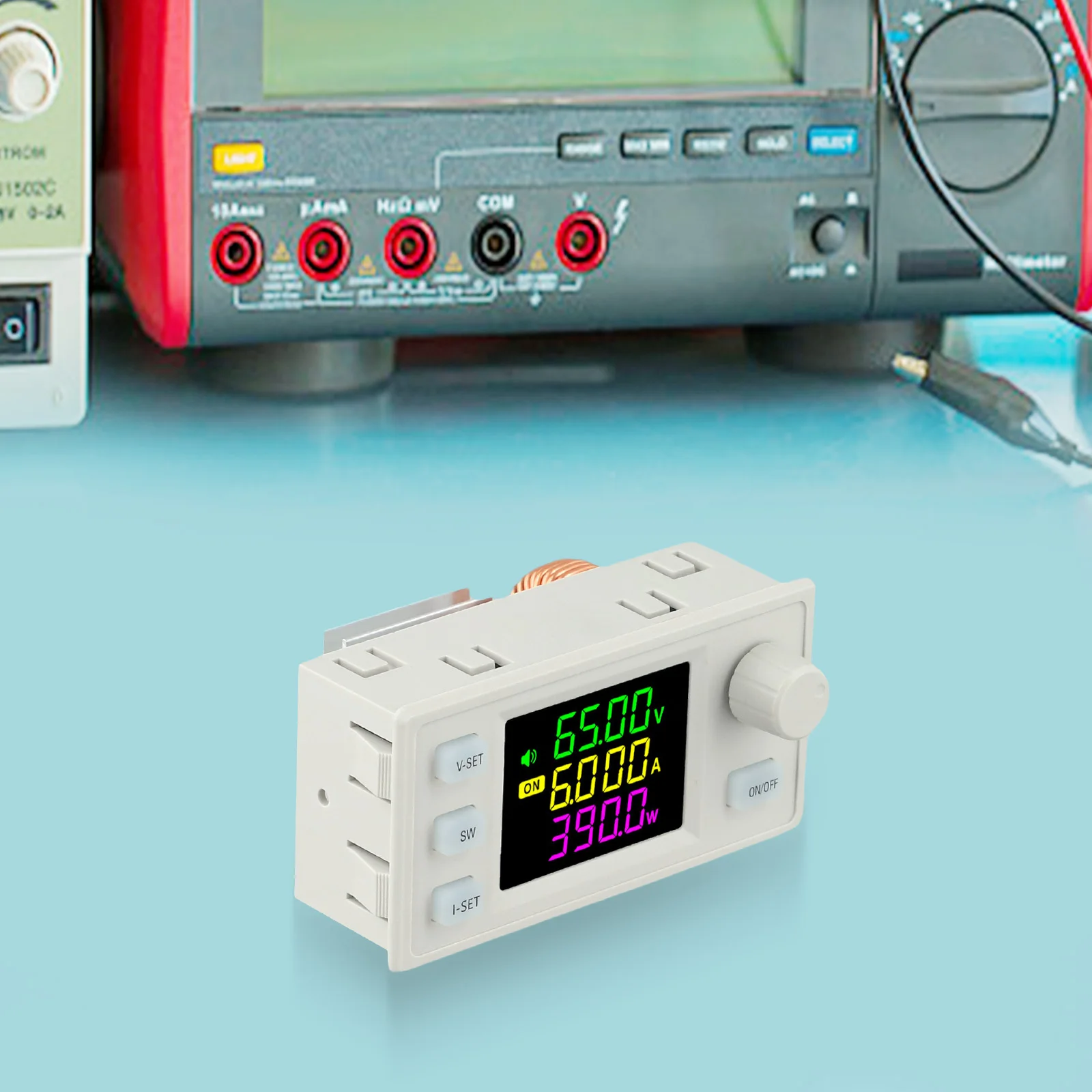 10 Groups Storage Power Supply Dc Power Converter Lab Power Module 100*70*50 Mm 390W Power Converter LCD Screen Display