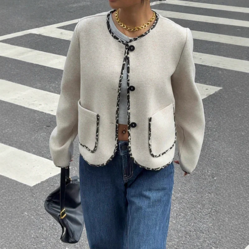 

Women's Oversize Polo Collar Sweatshirt Loose Casual Long Sleeve Top