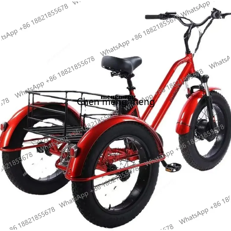 New Electric Tricycle Adult 500W48V20AH Removable Battery 26