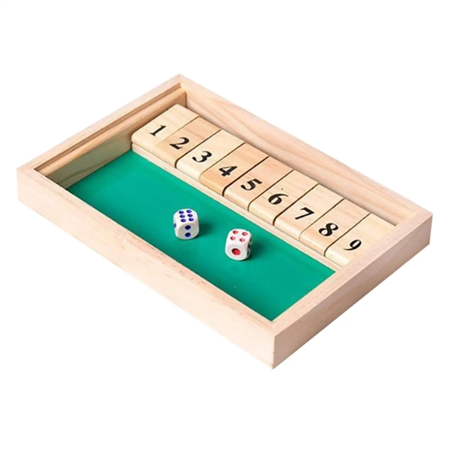 Games Deluxe Shut The Box Wooden 9 numbers for Club Drinking Table Games Toys
