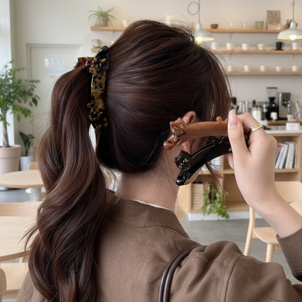 

Acetic Acid Animal Banana Clip Pet Cartoon Acetate Cat Hair Clip Korean Version Cute Hairpin Temperament Women Hair Accessories