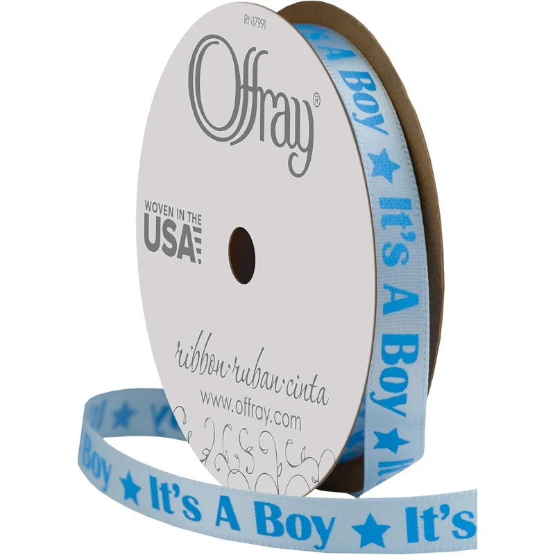 Offray Celebration Ribbon, 3/8 Zoll x 12 Fuß, Blau