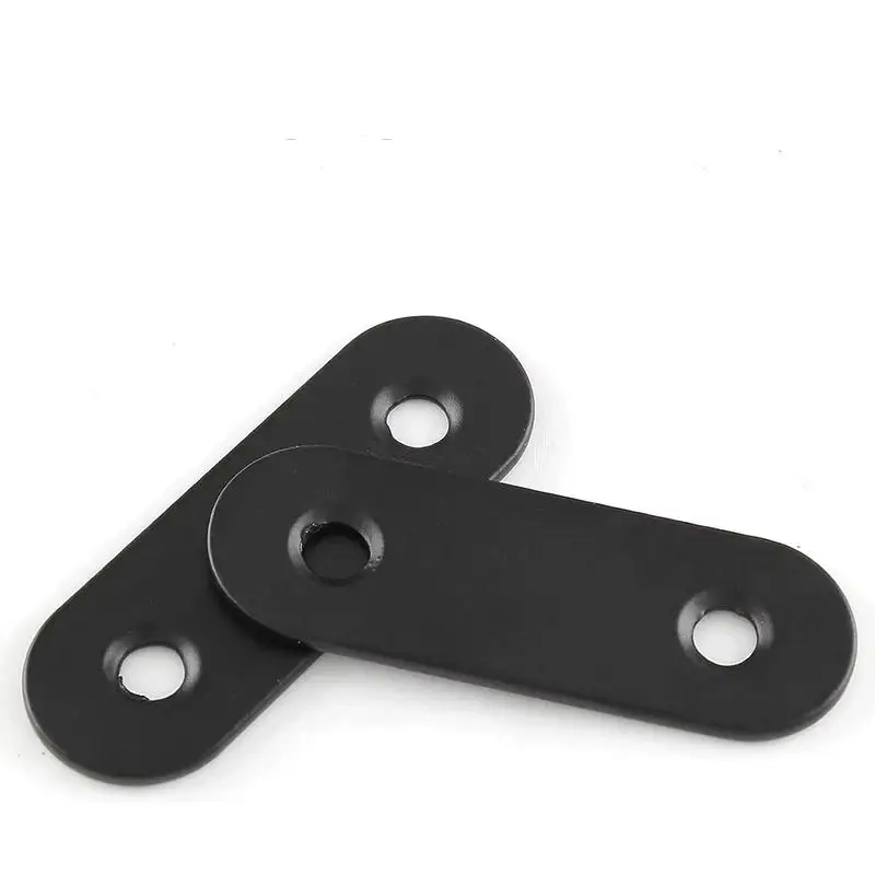 L-Shaped Stainless Steel Thickened Angle Brackets Rustproof Corner Connectors for Shelf Mount Furniture Repair DIY Use