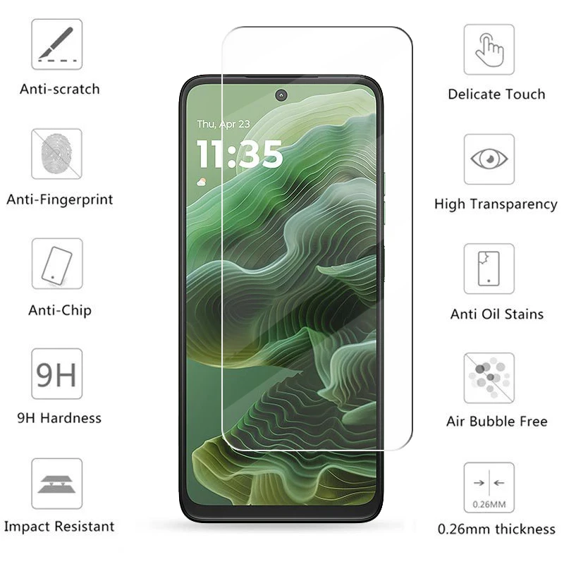 6in1 For Motorola Moto G35 Tempered Glass Screen Glass Motorola G35 Screen Protector HD Protective Lens Film Motorola Moto G35