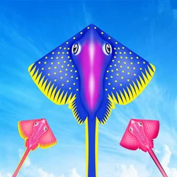 Devil Fish Kite Flying Toys para crianças Weifang Kites, linha de cordas, brinquedos ao ar livre para crianças, fábrica por atacado, frete grátis, 3m