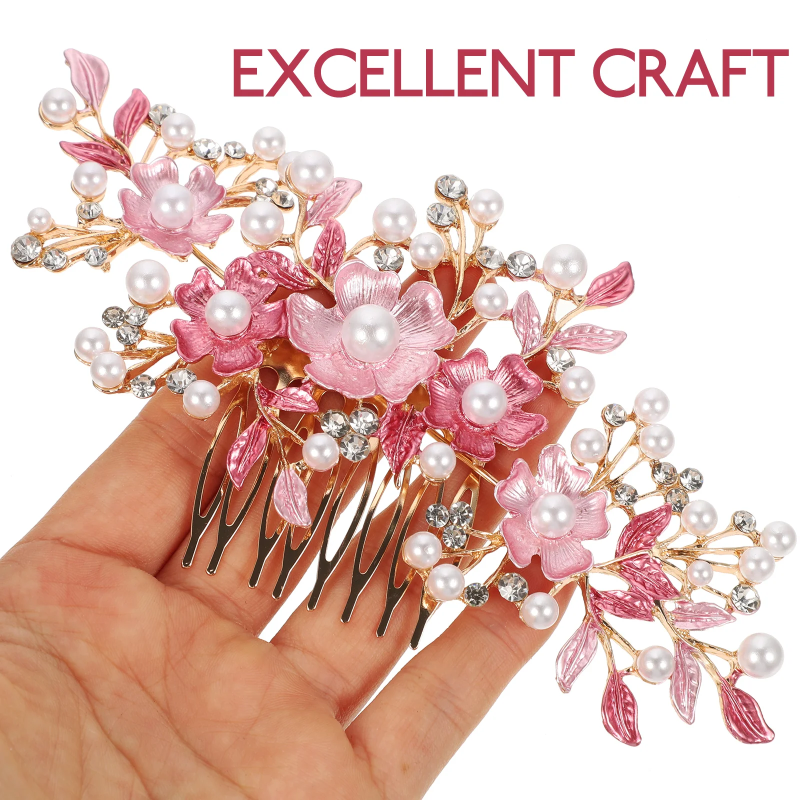 

Rose Comb Bride Wedding Hair Clip Bridal Headpieces Accessory Accessories Womens Flower