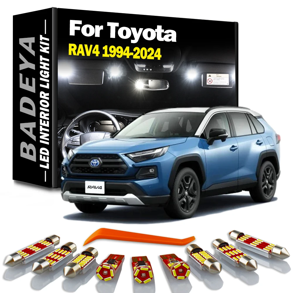 LED Interior Reading Map Dome Light Kit For Toyota RAV4 MK1 MK2 MK3 MK4 MK5 1994 - 2019 2020 2021 2022 2023 2024 Indoor Car Bulb