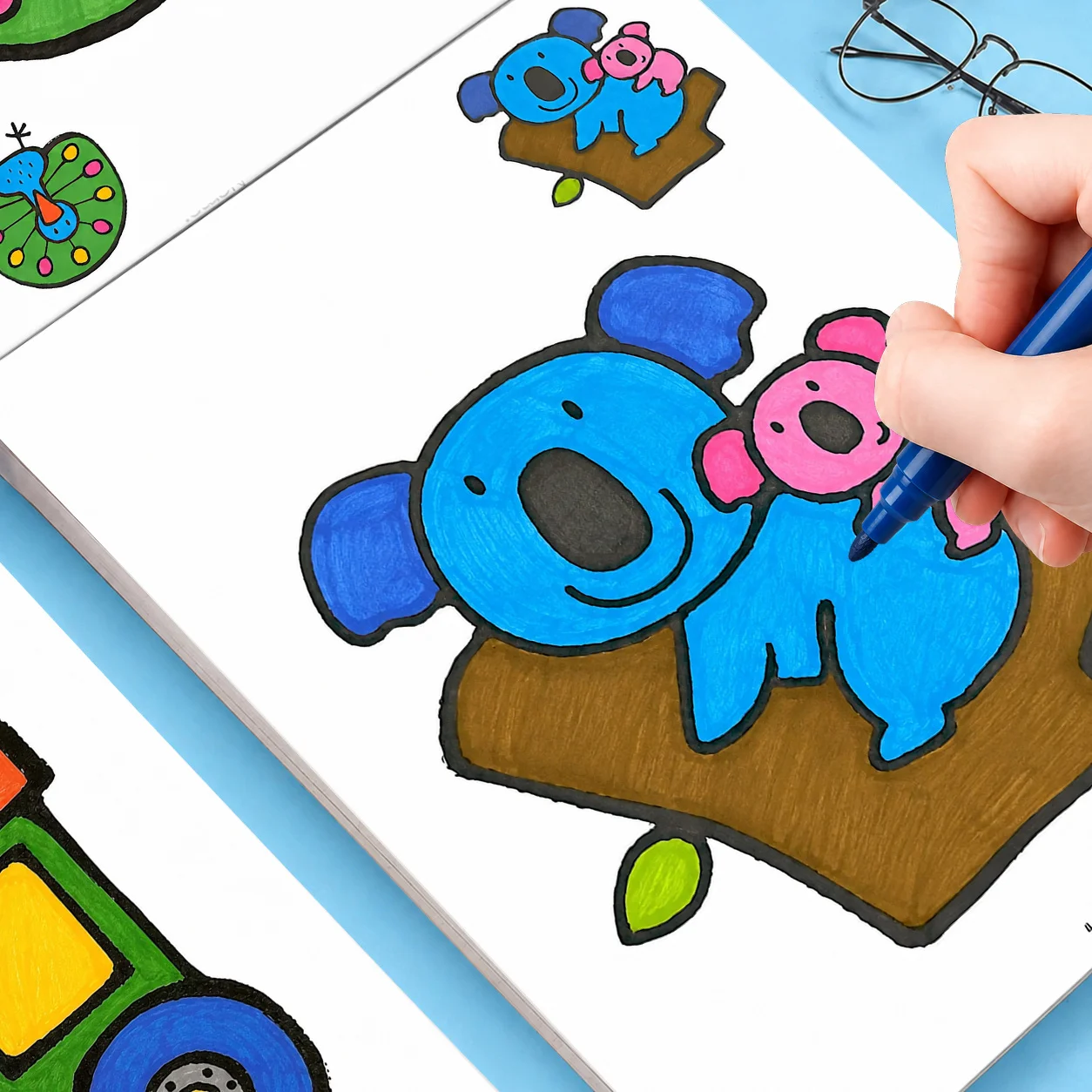 Kids' First Coloring Book: 32 Pages – Easy & Fun Designs for Toddlers & Preschoolers