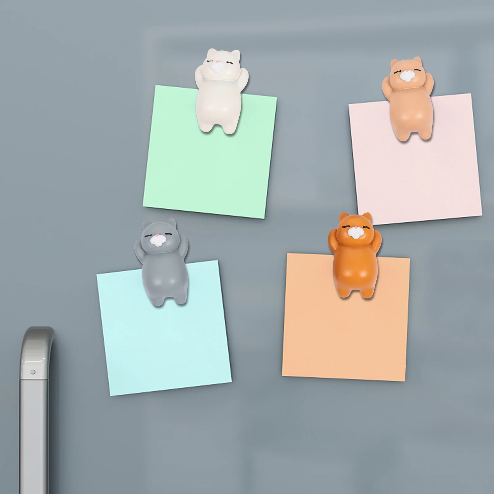 

8Pcs Refrigerator Magnet Cat Shape 3D Resin Fridge Sticker Home Decoration Magnetic Stickers for Kitchen Refrigerator Magnet