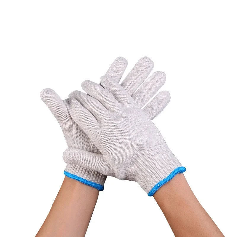 5Pairs Household Hand Gloves Garden Work Thin Cotton Glove Gardening Work Gloves Construction Welding Woodworking Gloves