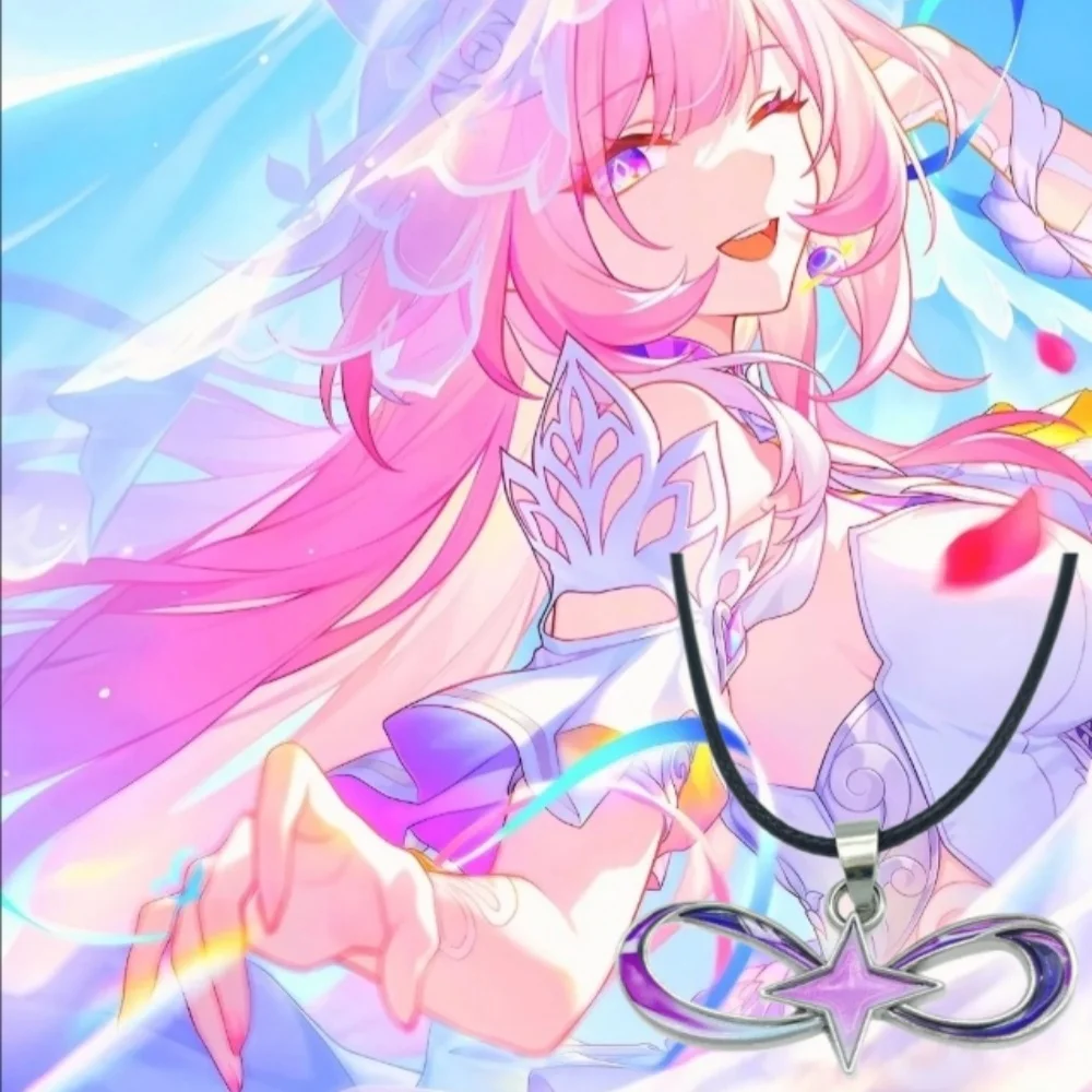 Game Honkai: Star Rail Necklace Cyrene Bow Pendant Necklace Cosplay Clothing Accessories Props Jewelry Gifts Collar