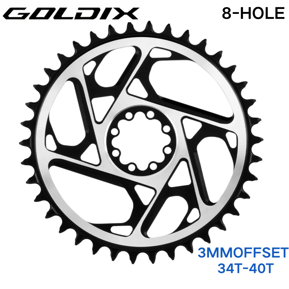 AliExpress NONE 8 Bolt  Aluminum CNC Hollow Narrow Wide Chainring with 3mm Offset for SRAM ETAP AXS KRAFT RED, Available in 34T, 36T, 38T, 40T