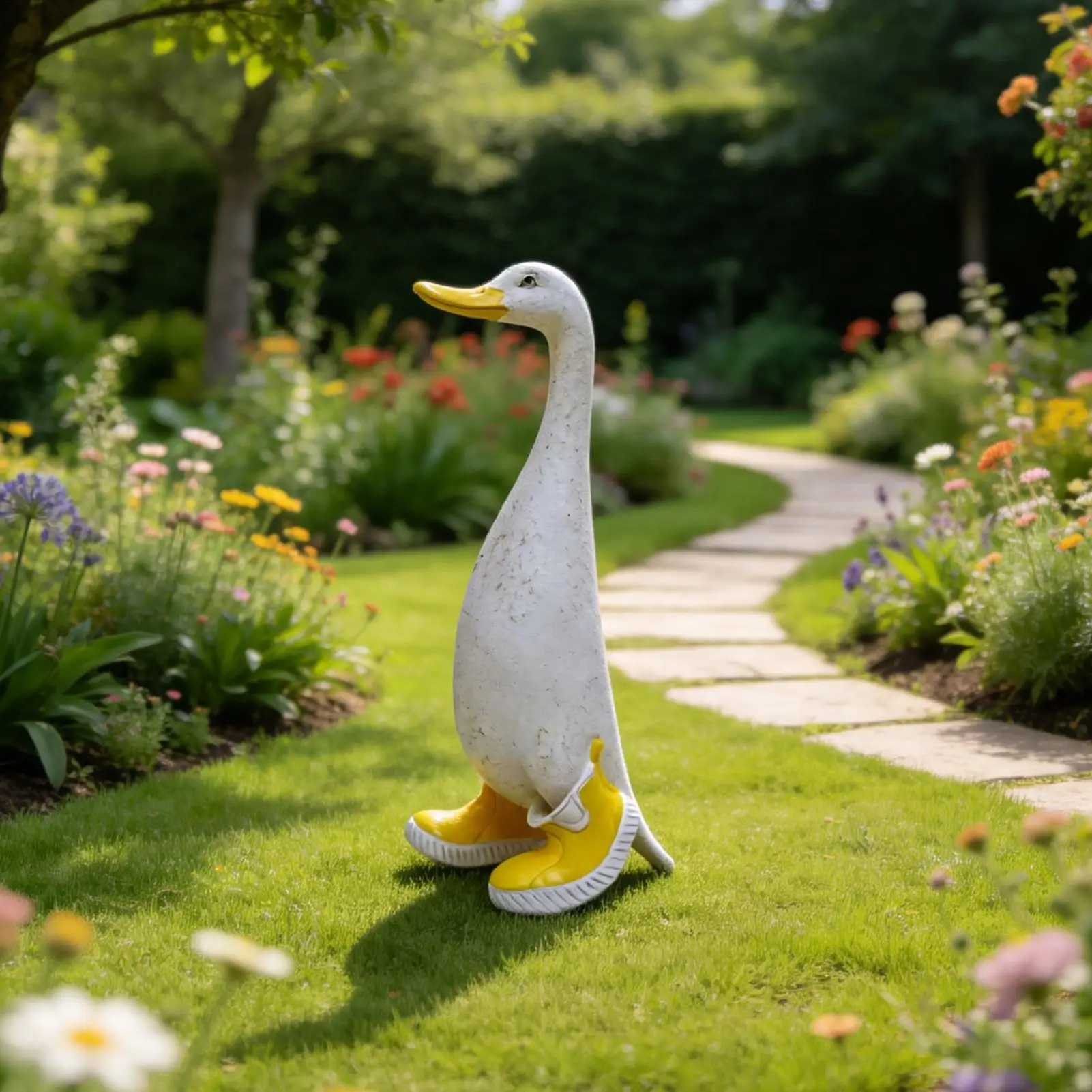 

Уличные статуэтки уток в дождевых сапогах, декоративные фигурки животных из смолы для двора, сада, патио, веранды, газона, балкона, а также для дома, стола, полки