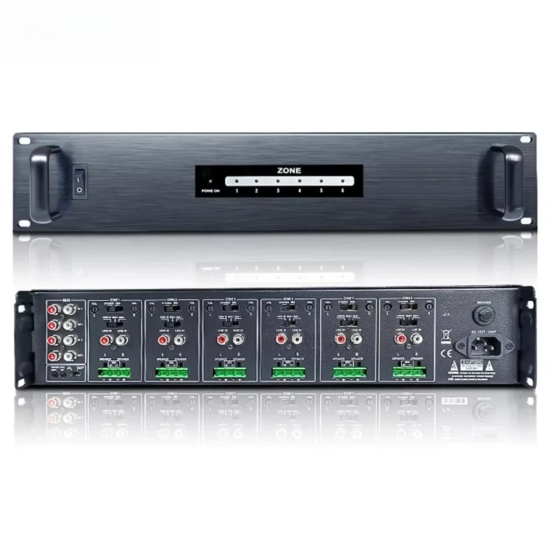 HM-12 80W*12   12 Channel Class D PA High 2U Power Public Address System Subwoofer Professional Audio Amplifier