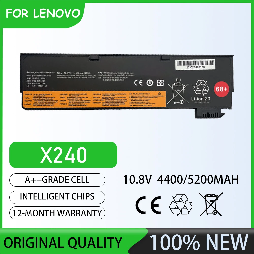 Brand New 10.8V  5200mAh X240 Notebook Laptop Battery for LENOVO ThinkPad X240 Series T440 T450 ThinkPad X240 Touch Series