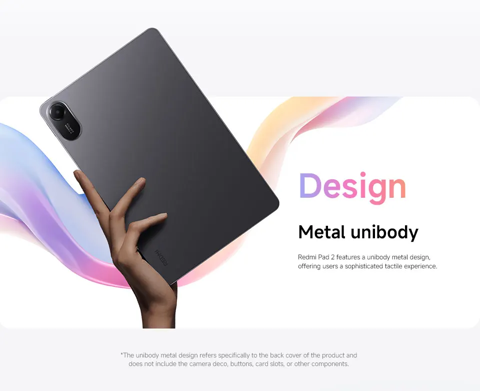 Global Version Xiaomi Redmi Pad 2 MTK Helio G100-Ultra 11' Display 18W Fast Charging 9000mAh Battery 90Hz Mi Tablet 8MP Camera