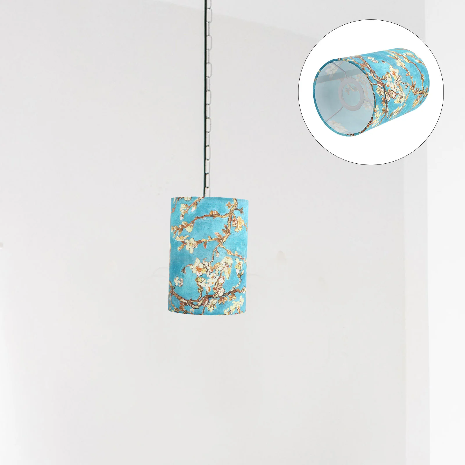 Fabric Lampshade 40 Cm Diameter Shades Light Fixture Floor Wall Cloth Chandelier Accessory Bucket Branches Work