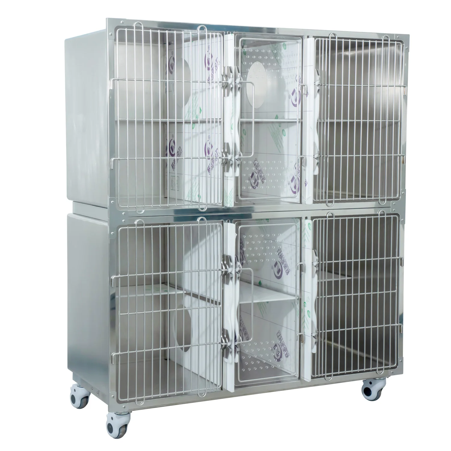 Pujia 304 Stainless Steel Veterinary Clinic Cage Excellent Quality Small Animal Medical Cage For Cats And Dogs