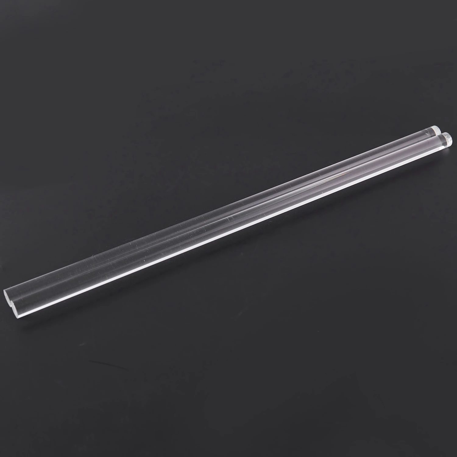 2Pcs 10mm Clear Round Perspex Acrylic Bar PMMA Extruded Rod 12